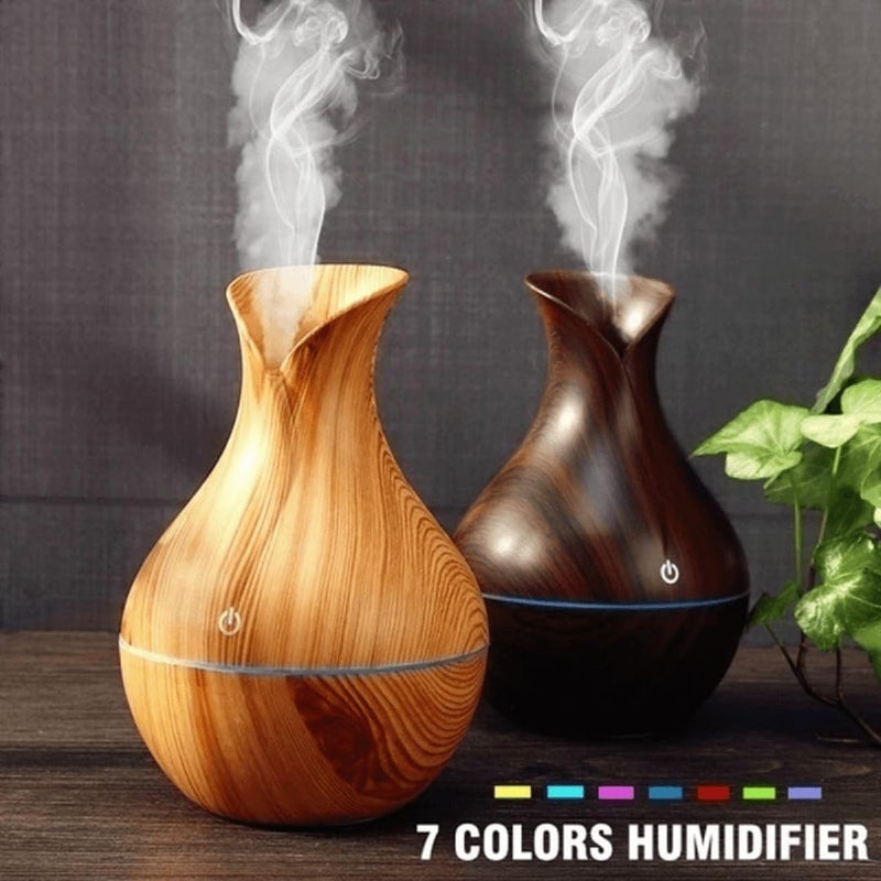 Birvan 2 in 1 Pot-Shaped Cool Mist humidifier and Essential Oil Diffuser with Colorful Ambient Lighting Will revitalize Your Space and Make it The for Your Home, Office, or car. - Image 2