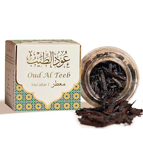 DUKHNI Oud Al Teeb Muattar Bakhoor by Dukhni | 1 jar X 40 Grams | Arabic Bakhoor Incense | Aromatic Wood Chips | Sweet Fruity Oud Blend | Perfect for Prayer Time | to Relax & Meditate - Image 1