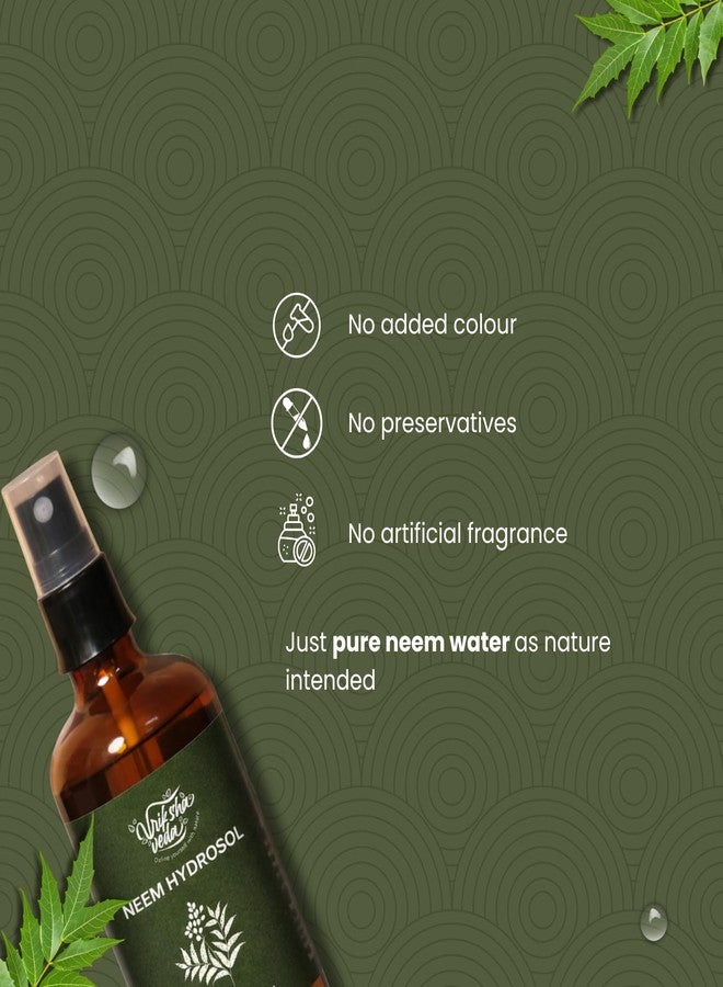 Vriksha Veda Steam Distilled Neem Hydrosol for Skin & Hair Care | Neem Water for Oily-Acne Prone Skin & Dandruff Control | Natural Face Toner | 100ml - Image 5