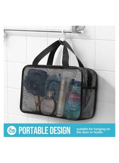 Travel Toiletry Bag, Mesh Shower Bag, Gym Shower Bag, Portable Toiletry Tote Gym Bag for College Dorm Bathroom, Swimming Fitness Multifunctional Storage Bag, for Gym Travel Camping College