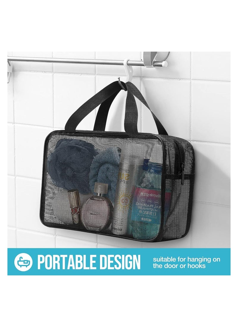 SYOSI - Travel Toiletry Bag, Mesh Shower Bag, Gym Shower Bag, Portable Toiletry Tote Gym Bag for College Dorm Bathroom, Swimming Fitness Multifunctional Storage Bag, for Gym Travel Camping College - Image 1