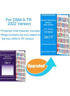 Bcabo Dsm 5 Tr Tabs Index For Dsm5 Diagnostic And Statistical Manual Of Mental Disorders Watercolor Laminated 100 Pcs Including 18 Blank Ones With Alignment Guide And Bookmark  - Image 2