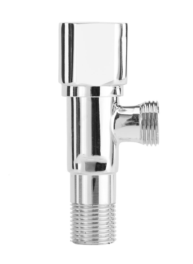 GEEPAS Angle Valve-GSW61133, Non Ferrous Angle Valve for Toilets, Plumbing Fixtures, Chrome Plated Solid Knob with  Turn Ceramic Brass Cartridge, G1/2-G1/2 Connection, Suitable for Hot and Cold Water - Image 3