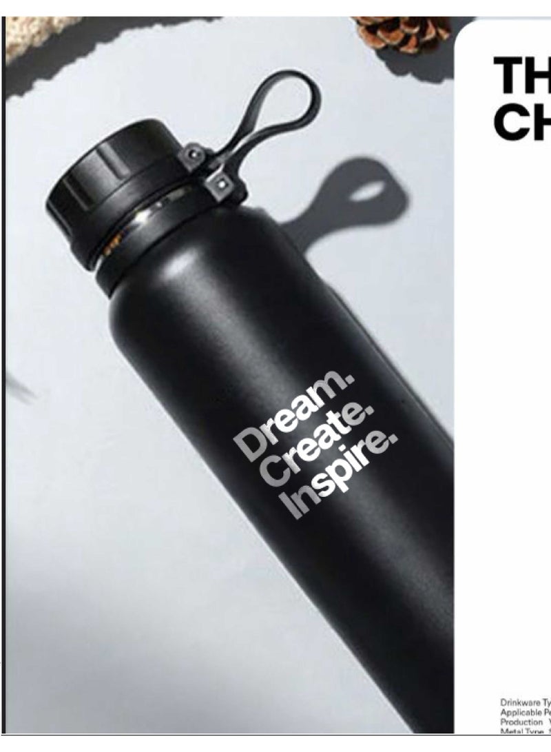 Therma Chill Thermal Flask – “Dream. Create. Inspire.” Stainless Steel Bottle  - Image 2