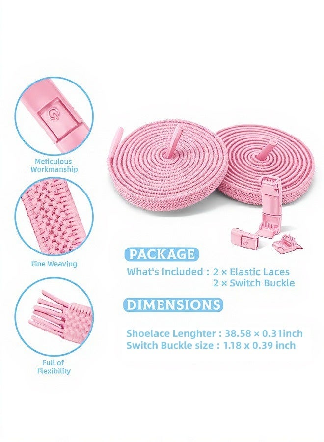 شيبشيب أربطة حذاء مطاطية بدون ربط للأطفال والكبار، أربطة حذاء قابلة للتعديل بدون عقد - Image 2