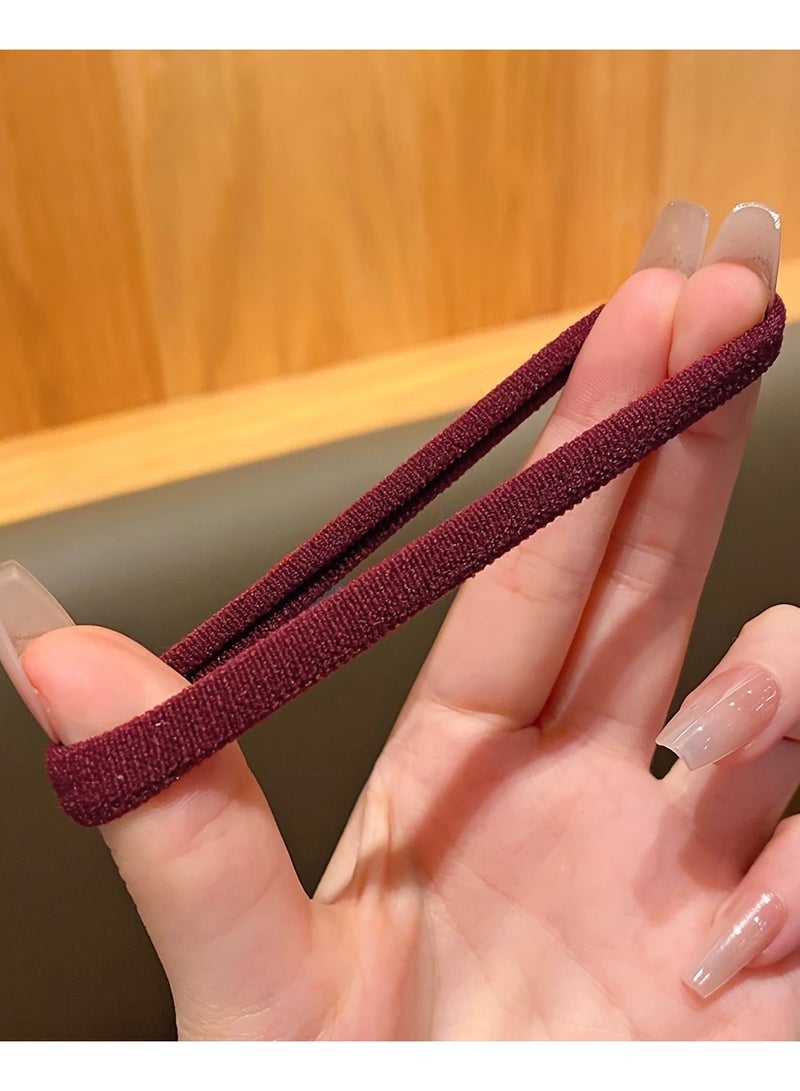 100PCS Seamless Hair Bands – Elastic Hair Ties for All Hair Types, Durable & Soft, Assorted Colors - Image 3