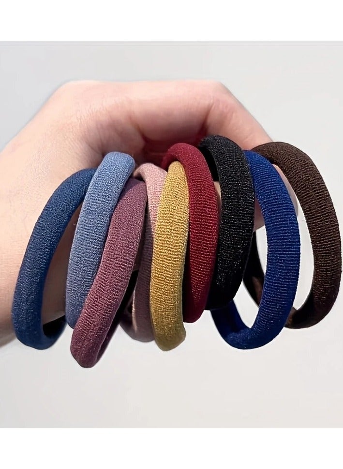 100PCS Seamless Hair Bands – Elastic Hair Ties for All Hair Types, Durable & Soft, Assorted Colors - Image 4