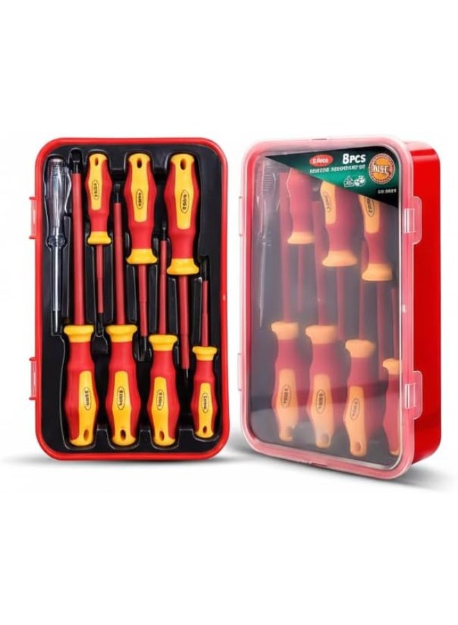 Giffex Professional 8-piece VDE Insulated Screwdriver Set Designed For Electrical Work Up To 1000V AC - Image 1