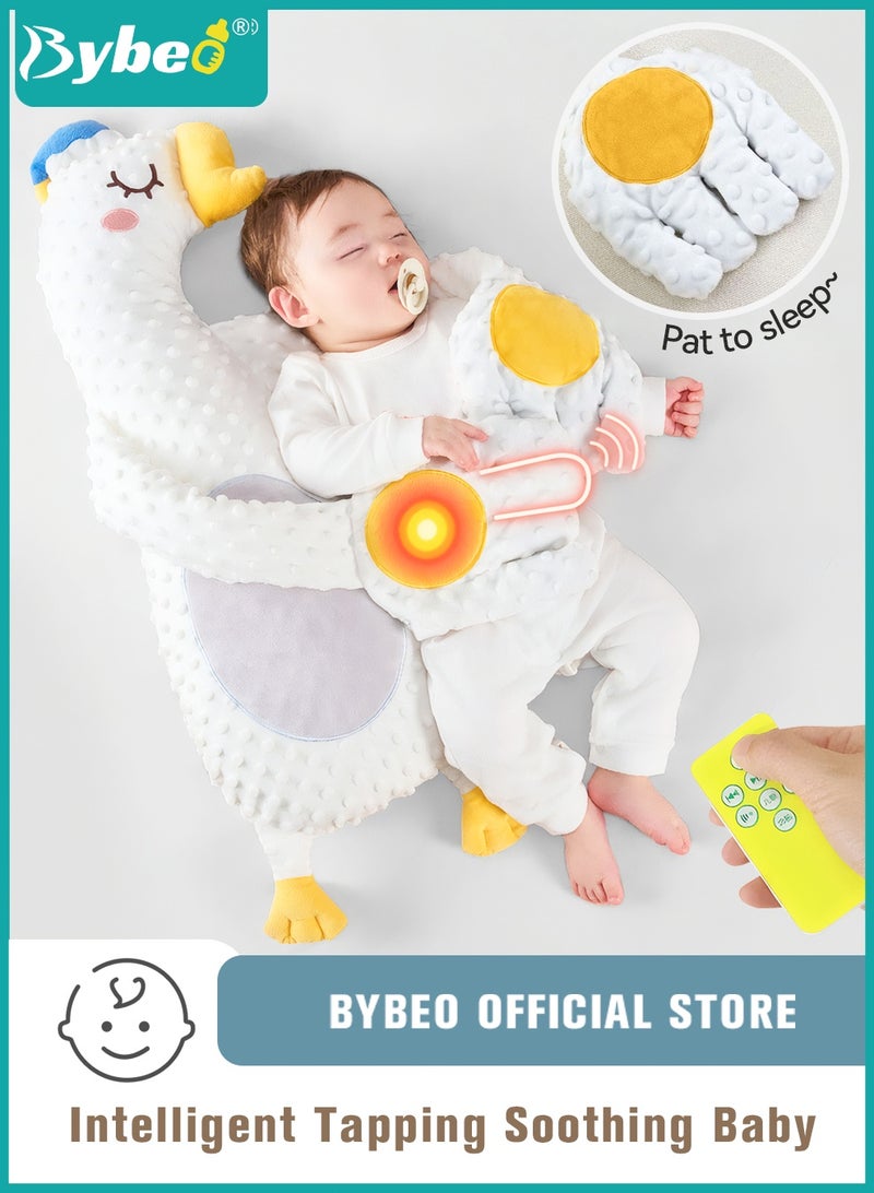 بيبو دمية تهدئة النوم للأطفال مع راحة تهدئة تلقائية، وسادة تدليك للأطفال حديثي الولادة، مهدئ للنوم للأطفال، وسادة رعاية للنوم للأطفال مع جهاز تحكم عن بُعد، وسادة لتقليل الانزعاج للأطفال للوقاية من الانزعاج المفاجئ، تصميم لطيف. - Image 1