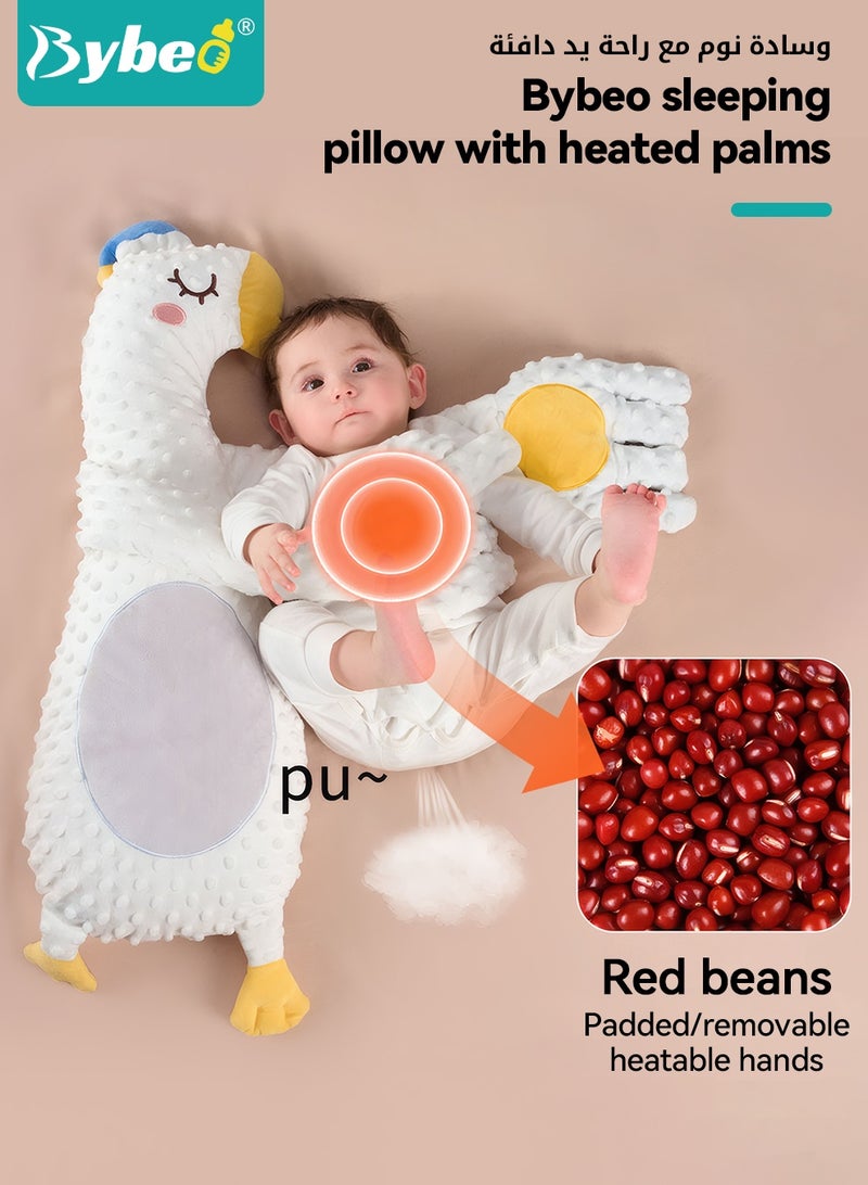 بيبو دمية تهدئة النوم للأطفال مع راحة تهدئة تلقائية، وسادة تدليك للأطفال حديثي الولادة، مهدئ للنوم للأطفال، وسادة رعاية للنوم للأطفال مع جهاز تحكم عن بُعد، وسادة لتقليل الانزعاج للأطفال للوقاية من الانزعاج المفاجئ، تصميم لطيف. - Image 5