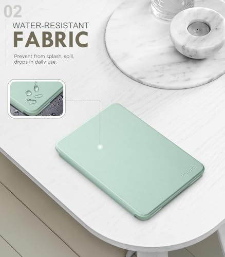 MoKo Case Fits 6" All-New Kindle (11th Generation-2024/2022 Release), Lightweight Shell Cover with Auto Wake/Sleep for Kindle 2024/2022 11th Gen e-Reader, Matcha - Image 3