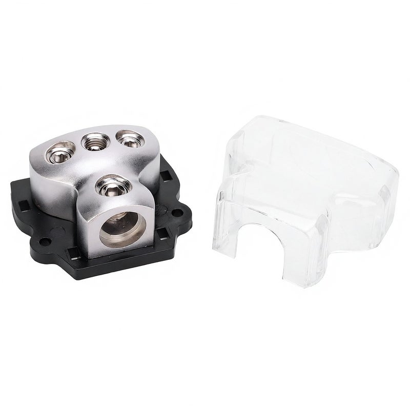 Zinc Alloy Fuse Holder Distribution Car Audio Power/Ground Cable Splitter Block 1 In 3 Out - Image 2