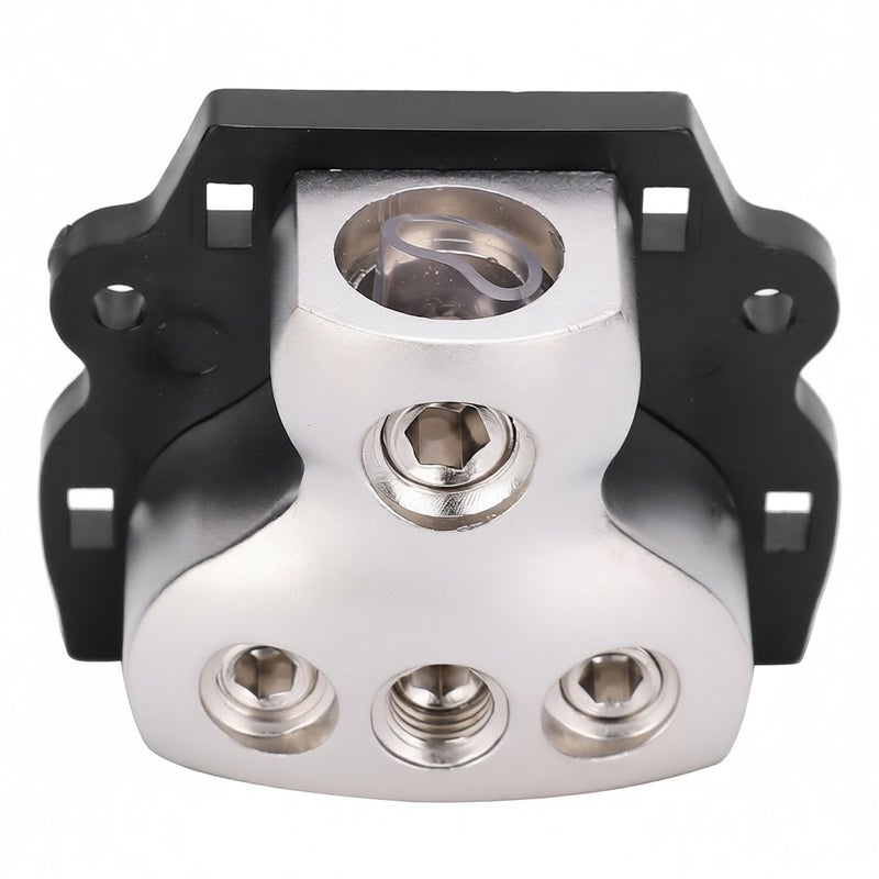 Zinc Alloy Fuse Holder Distribution Car Audio Power/Ground Cable Splitter Block 1 In 3 Out - Image 3