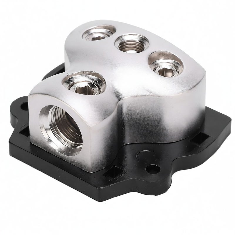 Zinc Alloy Fuse Holder Distribution Car Audio Power/Ground Cable Splitter Block 1 In 3 Out - Image 4
