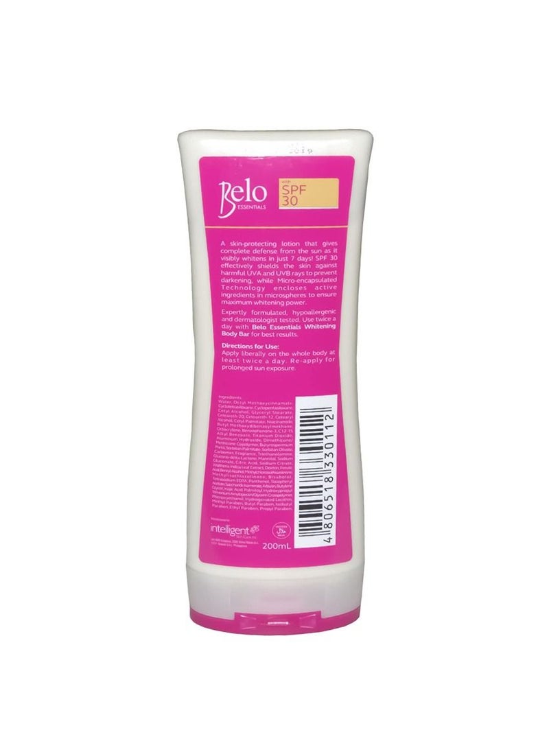 Belo - Essentials Whitening Lotion with SPF30 200 ml - Image 1