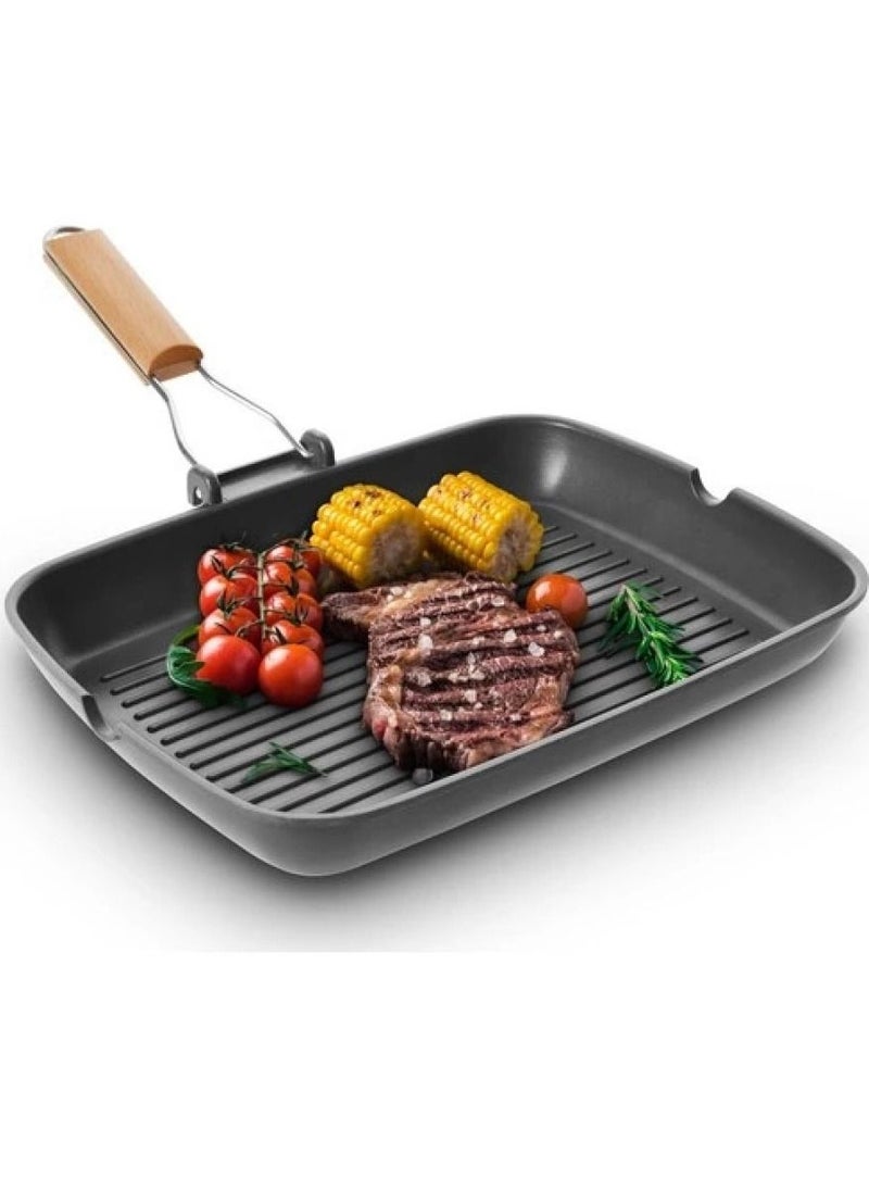 سينبو Sinbo Casting Granite Grill Pan SP-5217  - Image 3