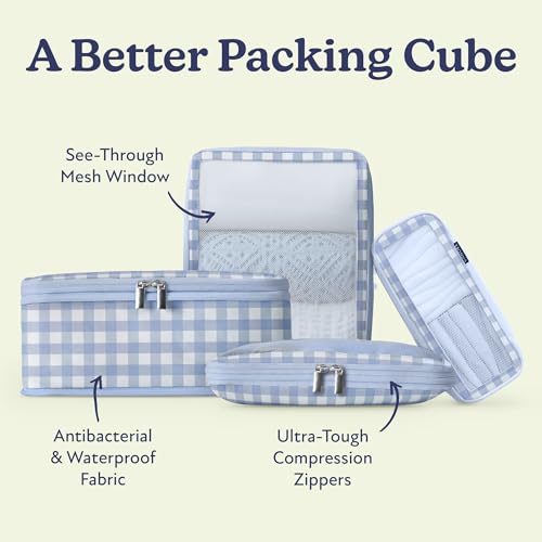 Vandel Space-Saving Compression Packing Cubes for Women, Men, Compressible Carry On Suit Case Organizer Luggage Packing Cubes for Travel Organizer Bags for Luggage and Backpacks, Suitcase Cube - Image 3