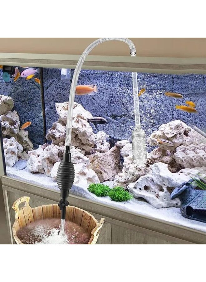 Yee Aquarium Fish Tank Siphon Cleaning Hand Pump 1.7M Aquarium Water Changer And Gravel Cleaning Hand Syphon Pump (YSL-317) - Image 5