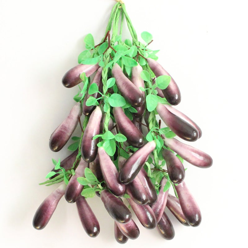 Foam Vegetable and Fruit Skewers – Decorative Chili, Corn, and Garlic Hanging Props - Image 5