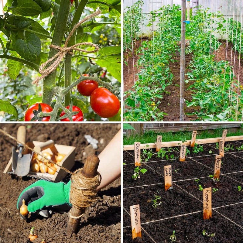 Tenn Well Jute Twine, 328Feet 2.32mm 6Ply Natural Garden Twine, Heavy Duty Jute String for Crafts, Gift Wrapping, Gardening, Farmhouse Decor, Christmas Decorations - Image 5