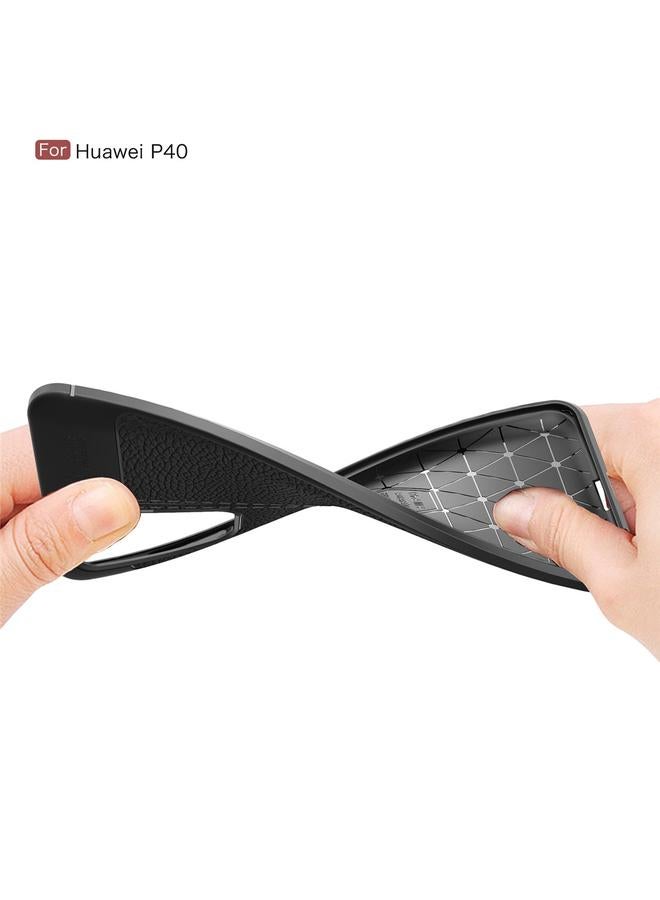 Zaboon Case For Huawei P40 Litchi Texture TPU Shockproof Case - Image 4