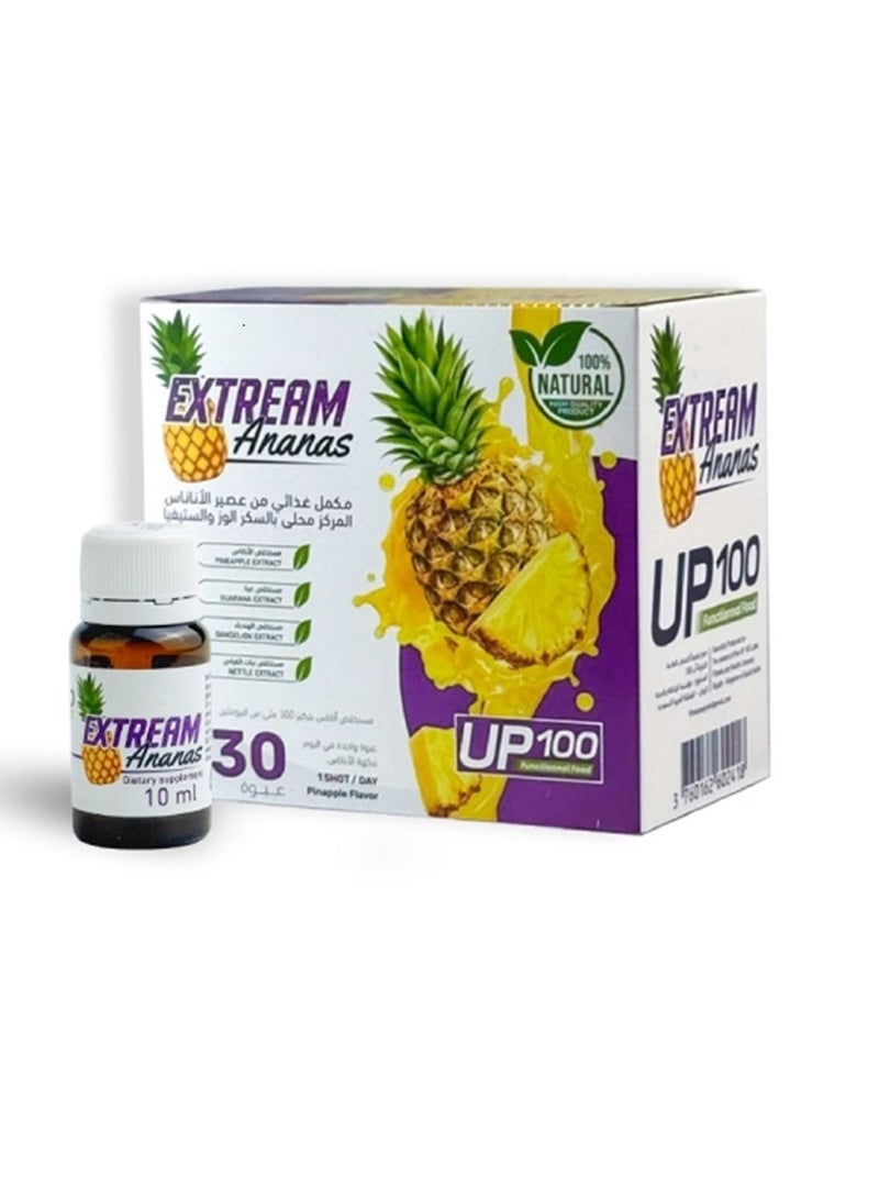 UP100 Extreme ananas Slimming Capsules – 30 Capsules - Image 1