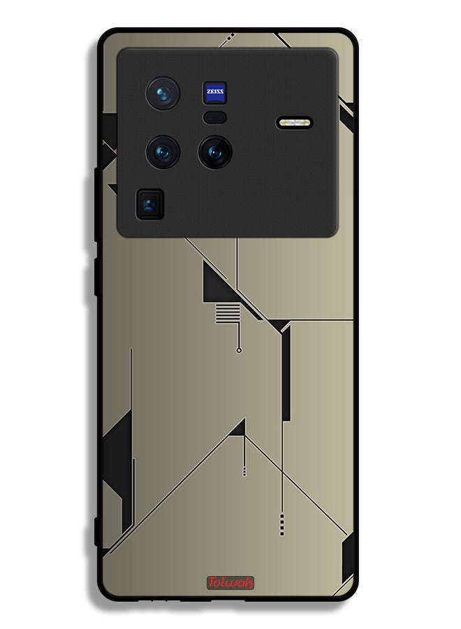 Tolwak Vivo X80 Pro Protective Case Cover Minimalism Abstract Digital Art - Image 2