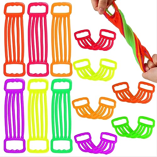 JYXT 12 Pack Stretchy Strings Fidget Toys Stretchy Fidget Sensory Toys Stress Relief Anxiety Calming Toys for Autistic Kids Boys Adults Classroom Prize Treasure Box Birthday Christmas Party Favors Gifts - Image 1