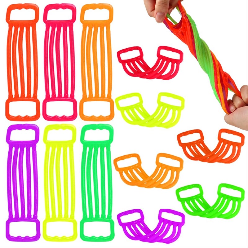 JYXT 12 Pack Stretchy Strings Fidget Toys Stretchy Fidget Sensory Toys Stress Relief Anxiety Calming Toys for Autistic Kids Boys Adults Classroom Prize Treasure Box Birthday Christmas Party Favors Gifts - Image 4