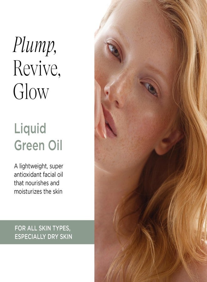 Intelligent Nutrients Liquid Green Oil, Organic Face Oil for Radiant Skin, Lightweight Hydrating Treatment, Vegan, 1 Oz - Image 2
