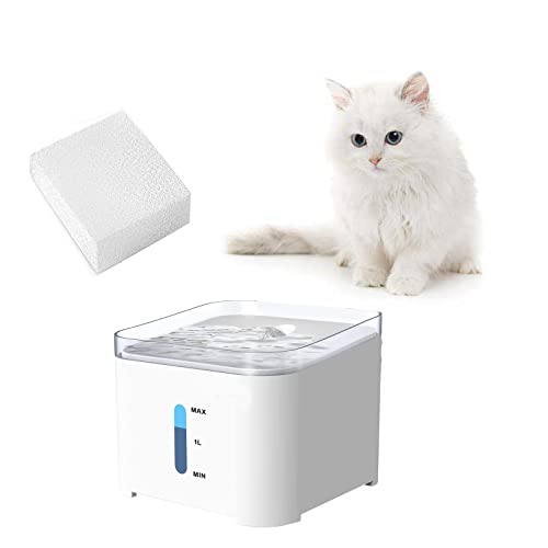 Qzbhct Pet Replacement Sponge Filters Pre Filter Sponges for 67oz/ 2L Pet Water Fountain Cat Water Foam Filter Dog Drinking Water Foam Filters for Pet Dog Cat Fountain (12) - Image 4