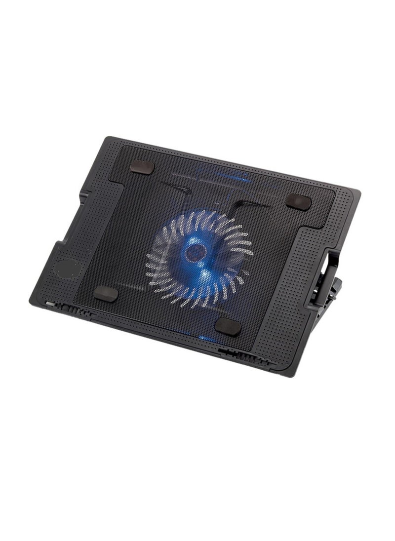 Generic 1-Fan Laptop Cooling Stand – Adjustable Height, Anti-Slip Design, Extra USB Port, Supports up to 17-Inch Devices  - Image 1