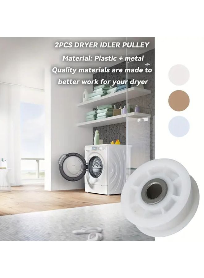 2Pcs Dryer Idler Pulley 4560EL3001A Plastic And Metal Material - Image 5