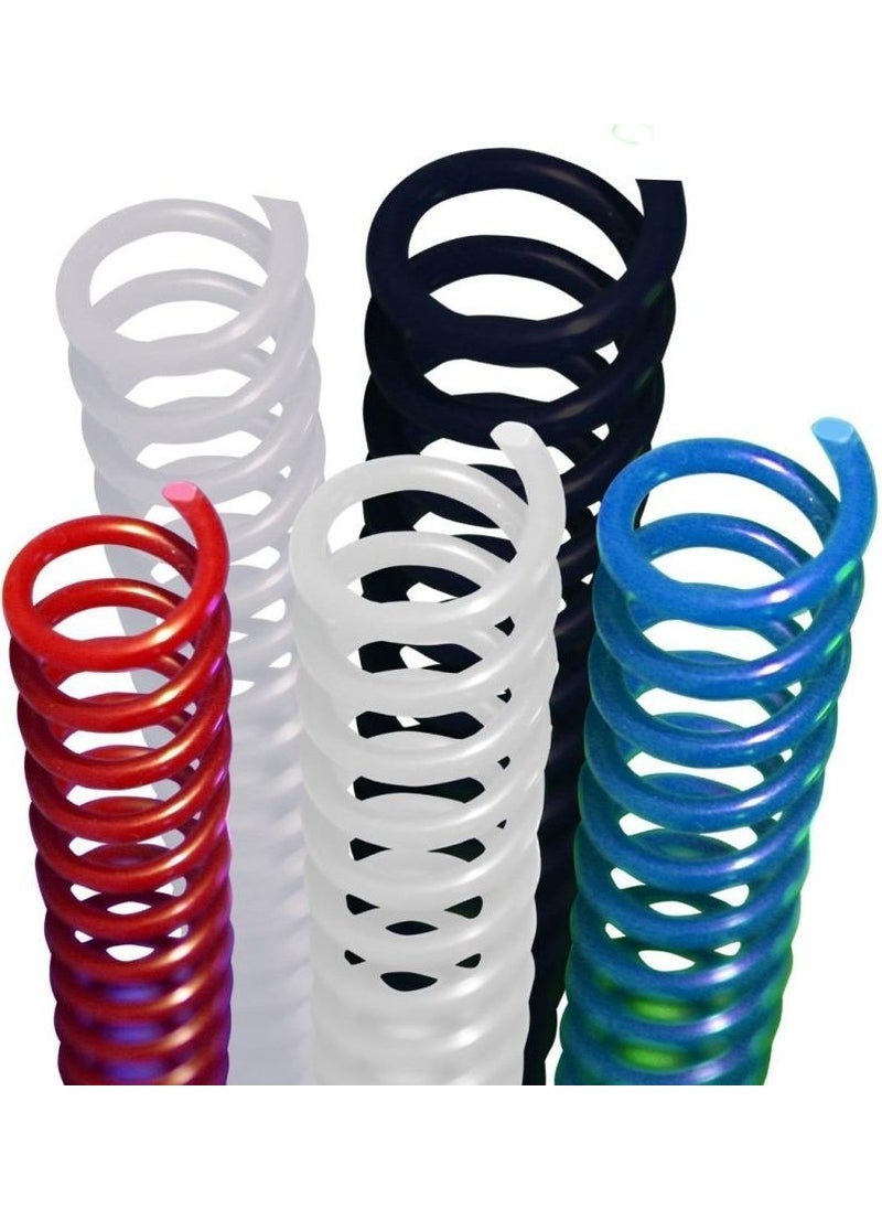 MAPi - coil 3:1 Plastic Screw Spiral 50 mm White 50 Pieces - Image 1