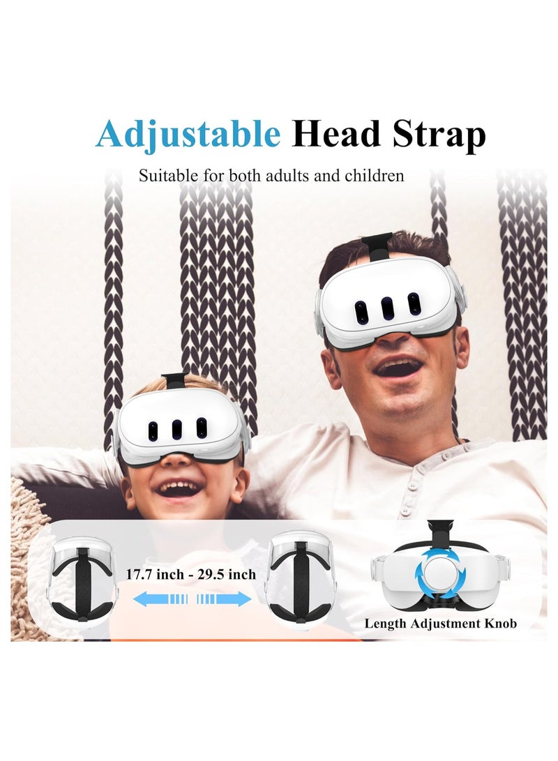 Barakah Adjustable Head Strap for Meta Quest 3, Super Soft and Skin Friendly PU Surface, Elite Strap Replacement, Enhanced Support and Lightweight Design VR Accessories for Meta Quest 3 - Image 5