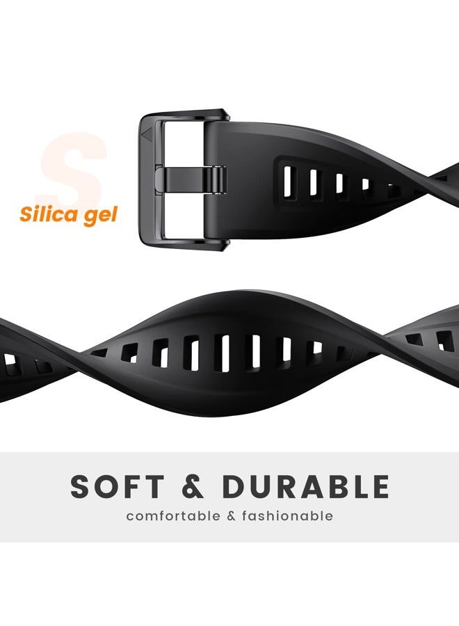 ANCOOL Compatible with Garmin Fenix 7S Band, Easy-fit Sport Wristband Soft Silicone Watch Band Replacement for Fenix 6S/Fenix 5S/Fenix 5S Plus Smartwatch (Black) - Image 5