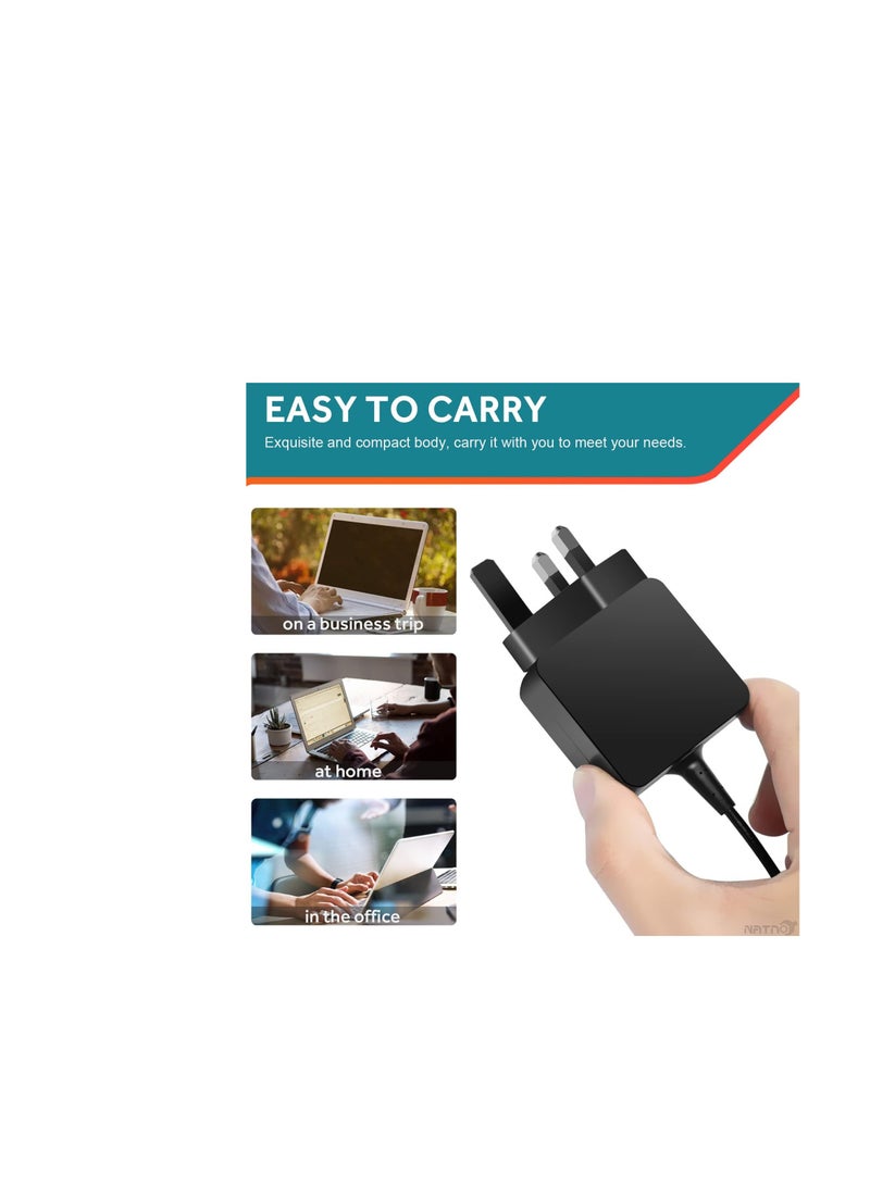 Terabyte شاحن محول تيار متردد 65 واط لجهاز Lenovo IdeaPad 330 330s 320 310 100 110 110S 120 120S 510 S340 S145 710S، Flex 3 4 5 6 كابل طاقة بقطر 4.0 * 1.7 مم - Image 4