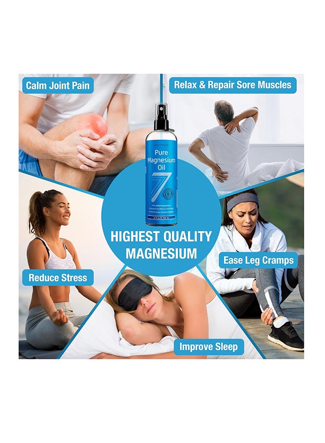 سيفين مينيرالز رذاذ زيت المغنيسيوم النقي 12 أونصة سائلة - Image 2