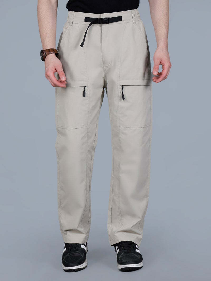 فورت كولينز بنطلون رجالي فورت كولينز بسحاب وجيوب شحن بقصة مريحة - Image 1