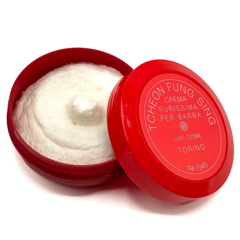 TFS Ciotola Rossa Semi Soft Shaving Soap Classic Almond Scent 125ml 42 oz Made in Torino Italy since 1945 Creates a Luxurious Lather For use with a Shave Brush