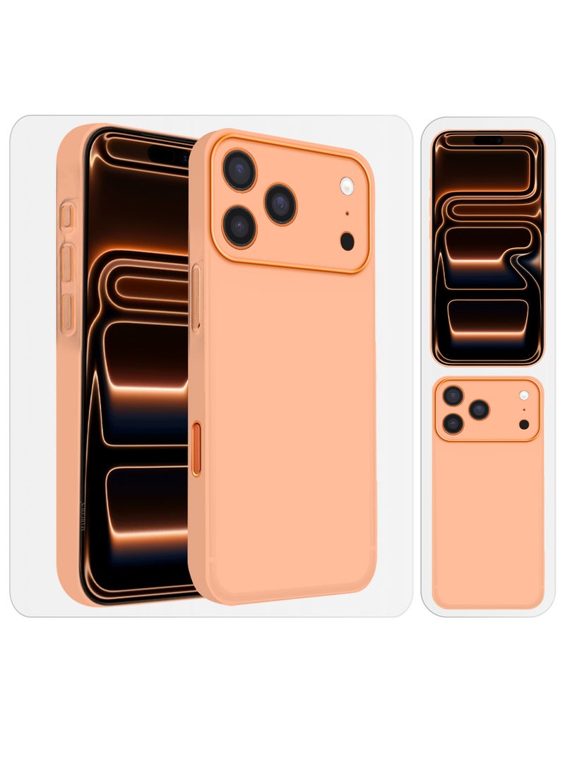 CATANES Air Skin Frosted Matte Case for iPhone 17 Pro Max - Stylish Ultra Slim Back Cover - Cosmic Orange - Image 3