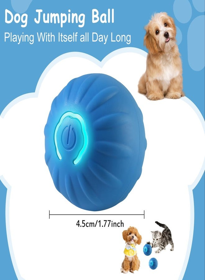 TecoKart® 4.5cm Interactive Dog Toys Ball | USB Rechargeable, Motion Activated Automatic Rolling Ball with Lights | Boredom Relief Exercise Pet Toy for Small Dogs (Blue) - Image 3