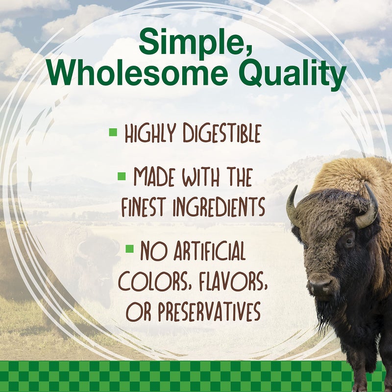 Nylabone Healthy Edibles WILD Natural Longer-Lasting Bison Flavor Bone Chew Treats for Dogs, Medium - Up to 35 lbs (2 Count) - Image 3