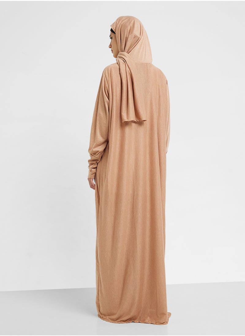 hayas closet Straight Sleeve Hooded Prayer Clothe  - Image 2