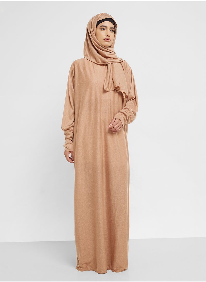 hayas closet Straight Sleeve Hooded Prayer Clothe  - Image 4