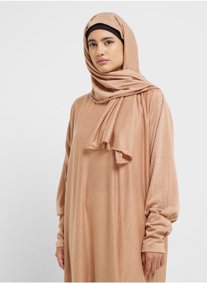 hayas closet Straight Sleeve Hooded Prayer Clothe  - Image 3