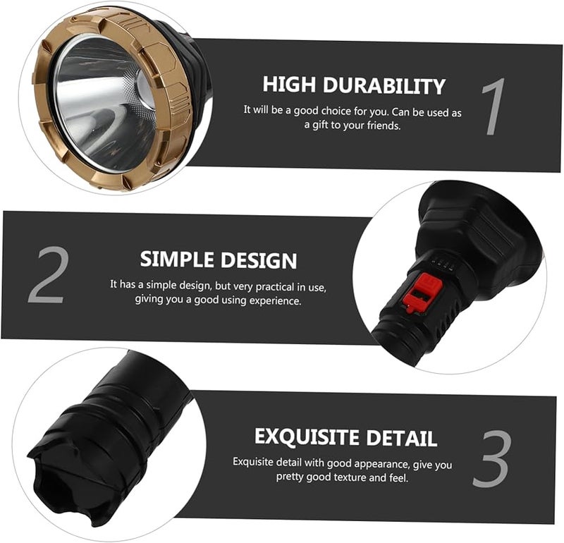 Artibetter Long Beam Rechargeable Flashlight USB C Compact Outdoor Adventure Lighting - Image 5