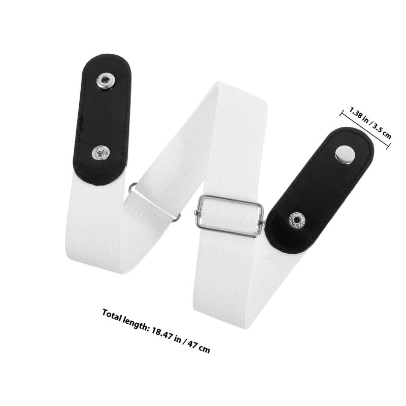 No Buckle Stretch Belt Unisex Women Men Waist Belt Simplicity Elastic Waist Belt - Image 2