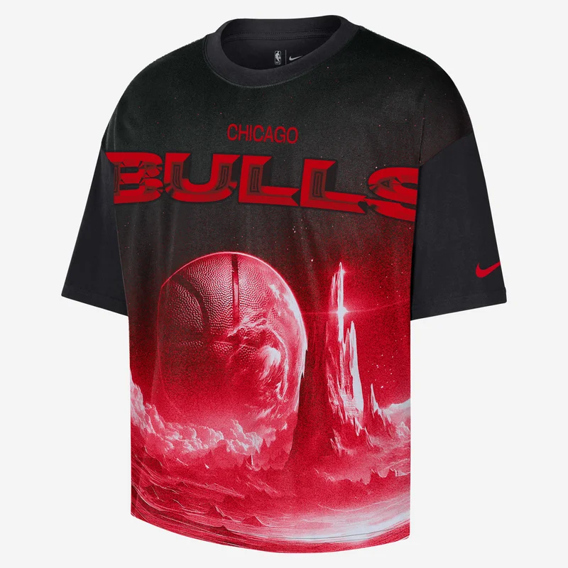 نايكي Men's NBA Chicago Bulls Courtside T-Shirt