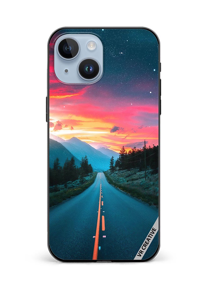 VR CREATIVE Protective Case Cover For Apple iPhone 15 Plus Nature Design Multicolour - Image 1